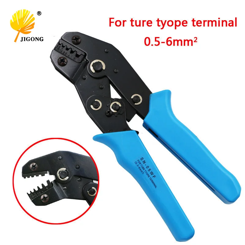 

SN-05WF SM plug terminal spring clamp terminals Crimping Tool Crimping pliers For D-SUB Terminals 0.5-6mm