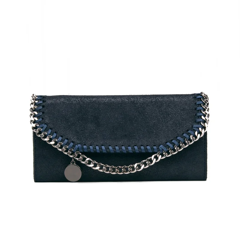 

Fashion women clutch wallet with chain ladies mobile bag and purse candy color PVC girls money clips bag for cell phone