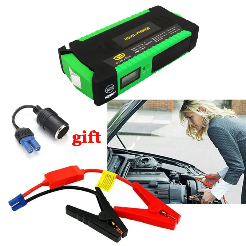 

2019 Emergency Starting Device Car Jump Starter Portable SOS Lighter Power Bank 12V Petrol Diesel Car Charger For Car Battery