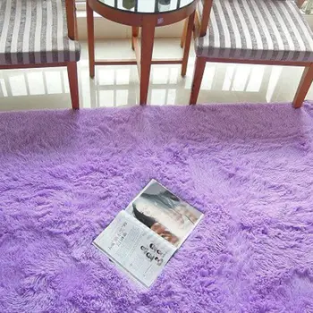 

ALITEXTILEBTOC Carpet Polyester Silk Carpets For Hallway Bedroom Living Room Aisle Bedside Plus Size Carpets