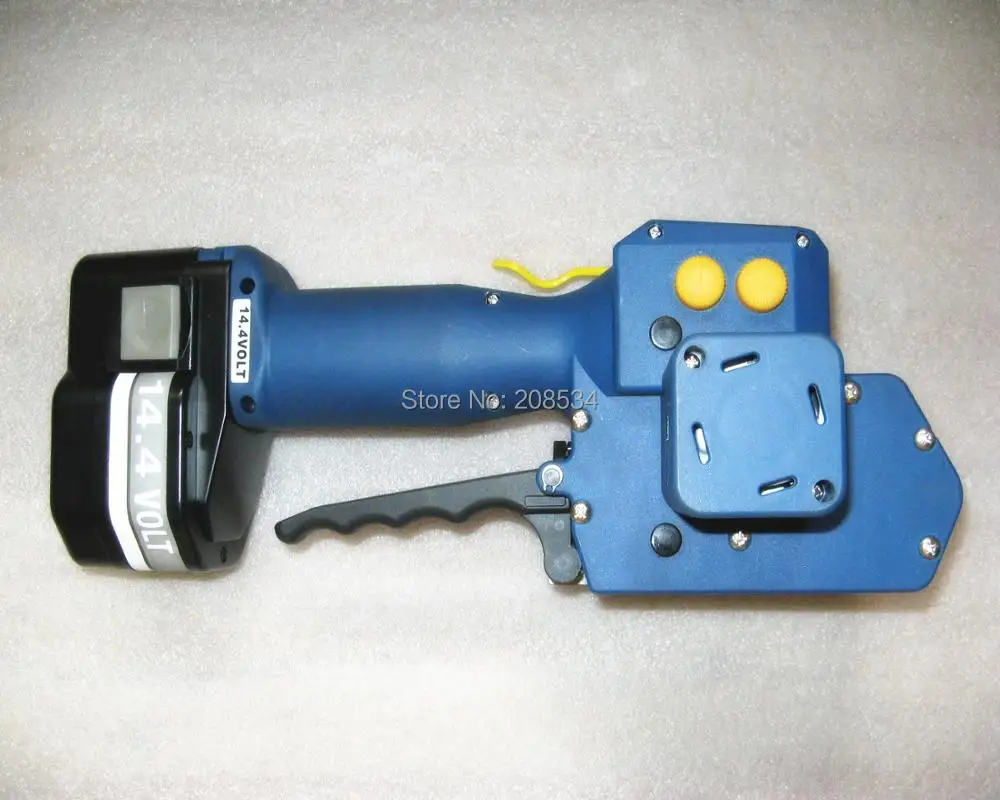 Z322 Battery Powered Hand Plastic Friction Welding Strapping Tool With 2 Batteries,Electric PP/PET Strapping Tool for 10-16mm