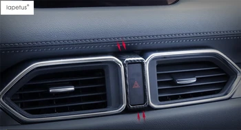 

Lapetus Accessories For Mazda CX-5 CX5 2017 - 2020 Dashboard Warning Lights Alert Lamp Push Button Switch Molding Cover Kit Trim