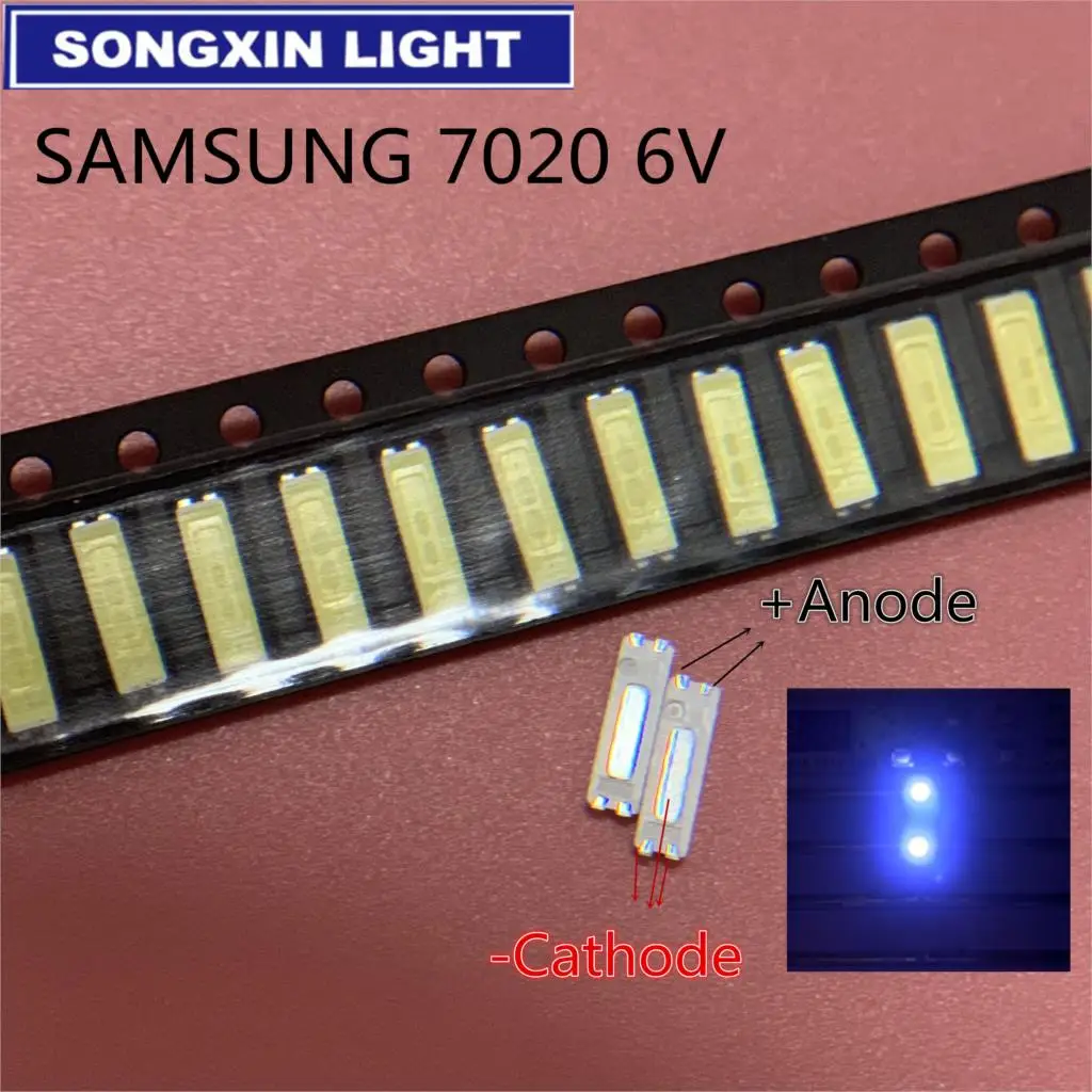 3000 шт. светодиодная подсветка для телевизора SAMSUNG 1 Вт 6 в 7020 лм | Электронные