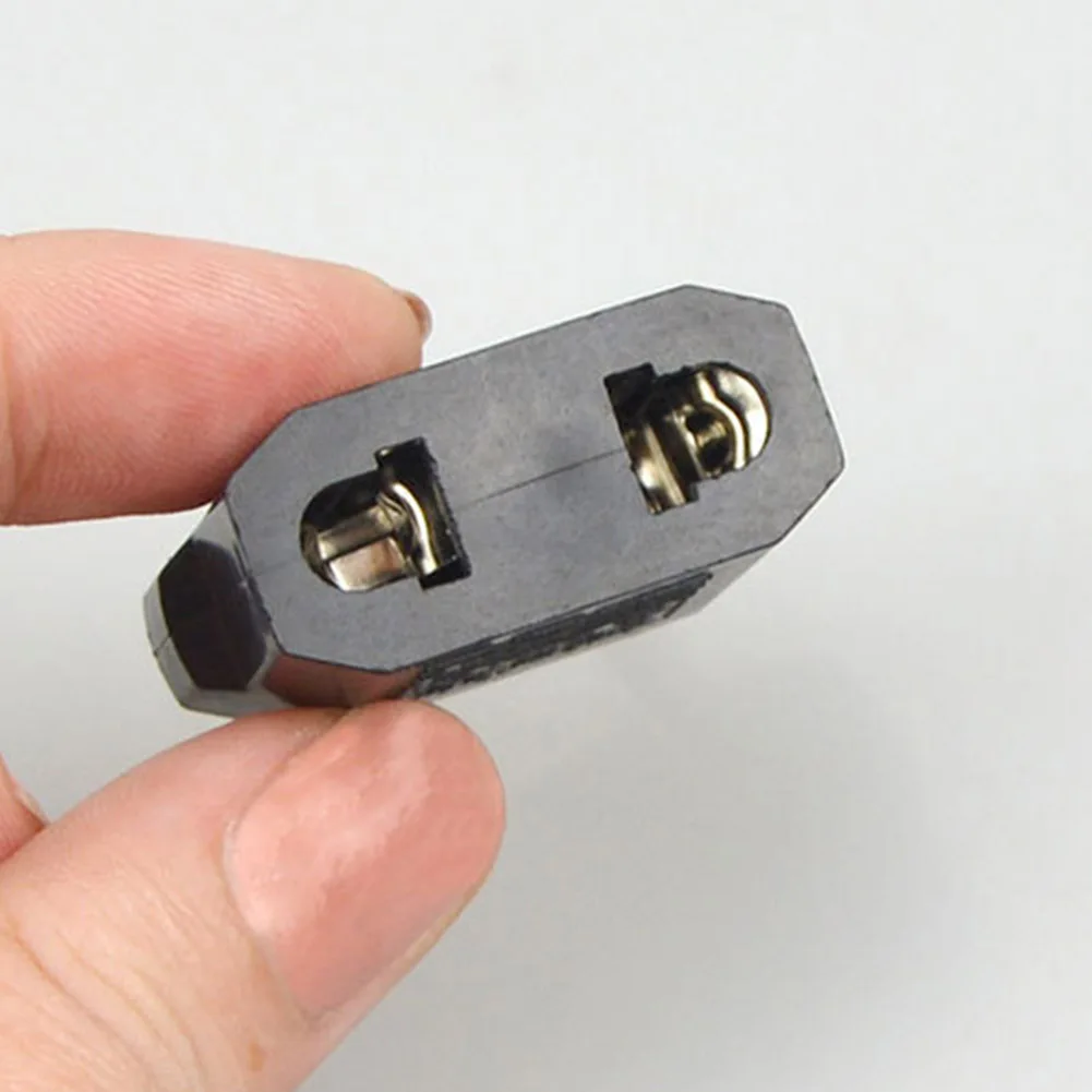 

black color 220V/5A EU plug adapter Durable socket transform plug socket travel adapter 2 holes