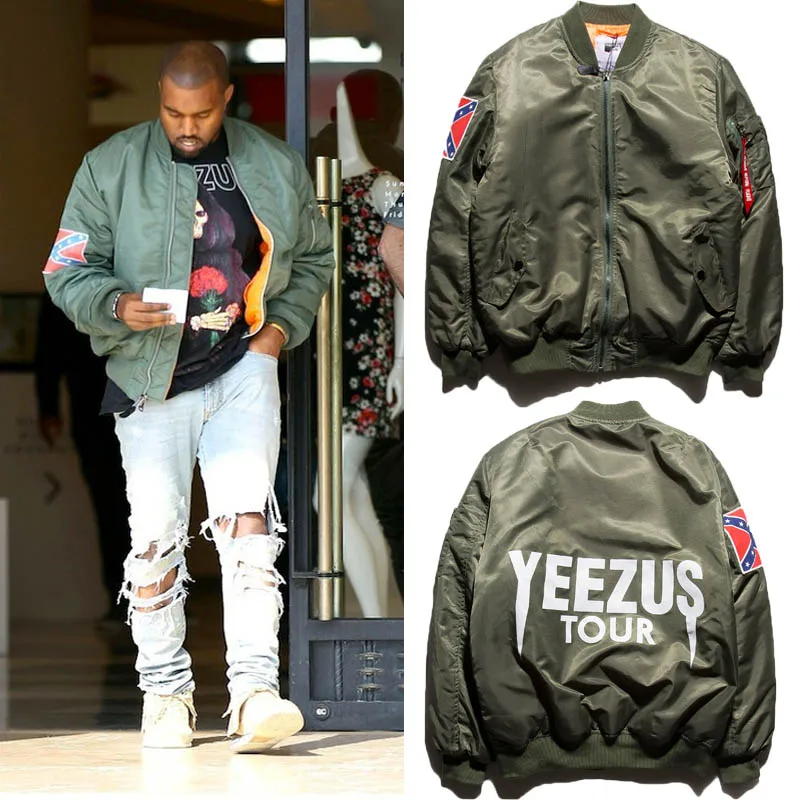 YEEZUS Jacket Men Kanye West YEEZY Tour KANYE Baseball Outdoor NAVY