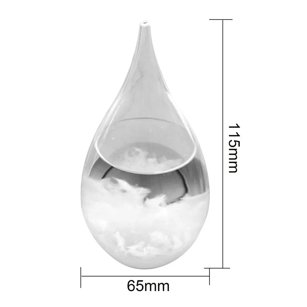 Мини Настольная капелька штормовое стекло Капля воды погода шторм предсказатель монитор бутылка барометр креативный домашний декор