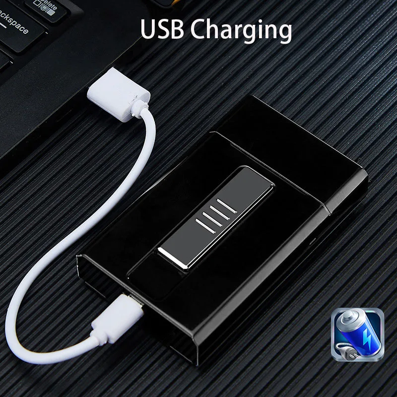 Портативный чехол для электронной сигареты с USB и зажигалкой 20 шт. держатель