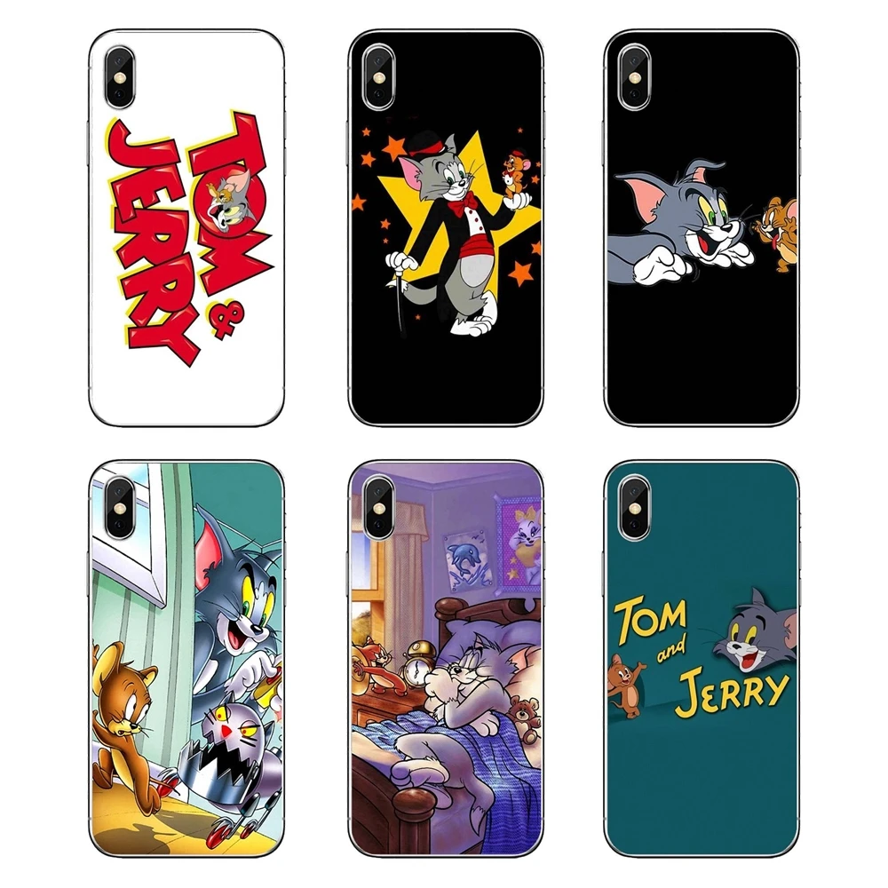 

Cartoon Tom Cat and Jerry Mouse For Samsung Galaxy A5 A6 A7 A8 A9 J4 J5 J7 J8 2017 2018 Plus Prime Transparent Soft Cases Covers