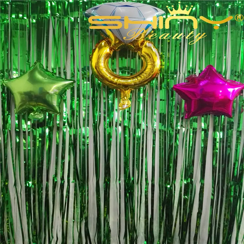 3x10FT foil fringe curtain06