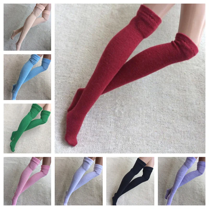 Doll Clothes Accessories Doll Accessories 1 Pair Solid Color 1/6 Doll Stocking Blyth Momoko OB Azone Socks 30cm Doll Clothes Accessories