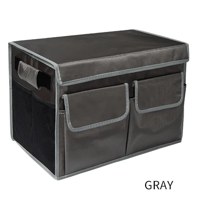 Складная коробка для хранения багажника автомобиля портативный чехол для хранения багажника для автомобиля аксессуары для интерьера Стиль - Название цвета: gray white