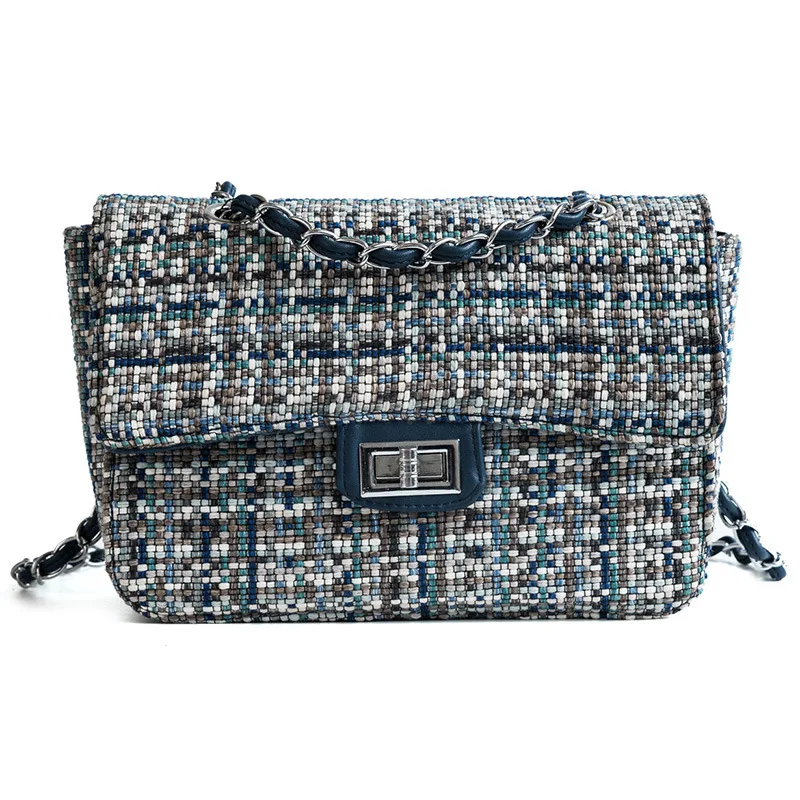 fiammifero Piazza Catena Calda Sacchetto Nuovo Cansual Piccola Del Lana Blue Femminile Modo Bag Cross Body Spalla Tutto Semplice Borsa Vendita Messaggero Di qTn65xRR