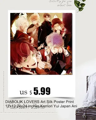 DIABOLIK LOVERS Art Шелковый плакат печать 13x20 24x36 дюймов Komori Yui Японские Аниме картинки для декора гостиной 034