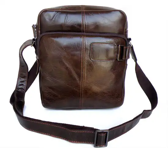 Fashion men messenger bags genuine leather vintage male shoulder bag crossbody bags husband gift men s