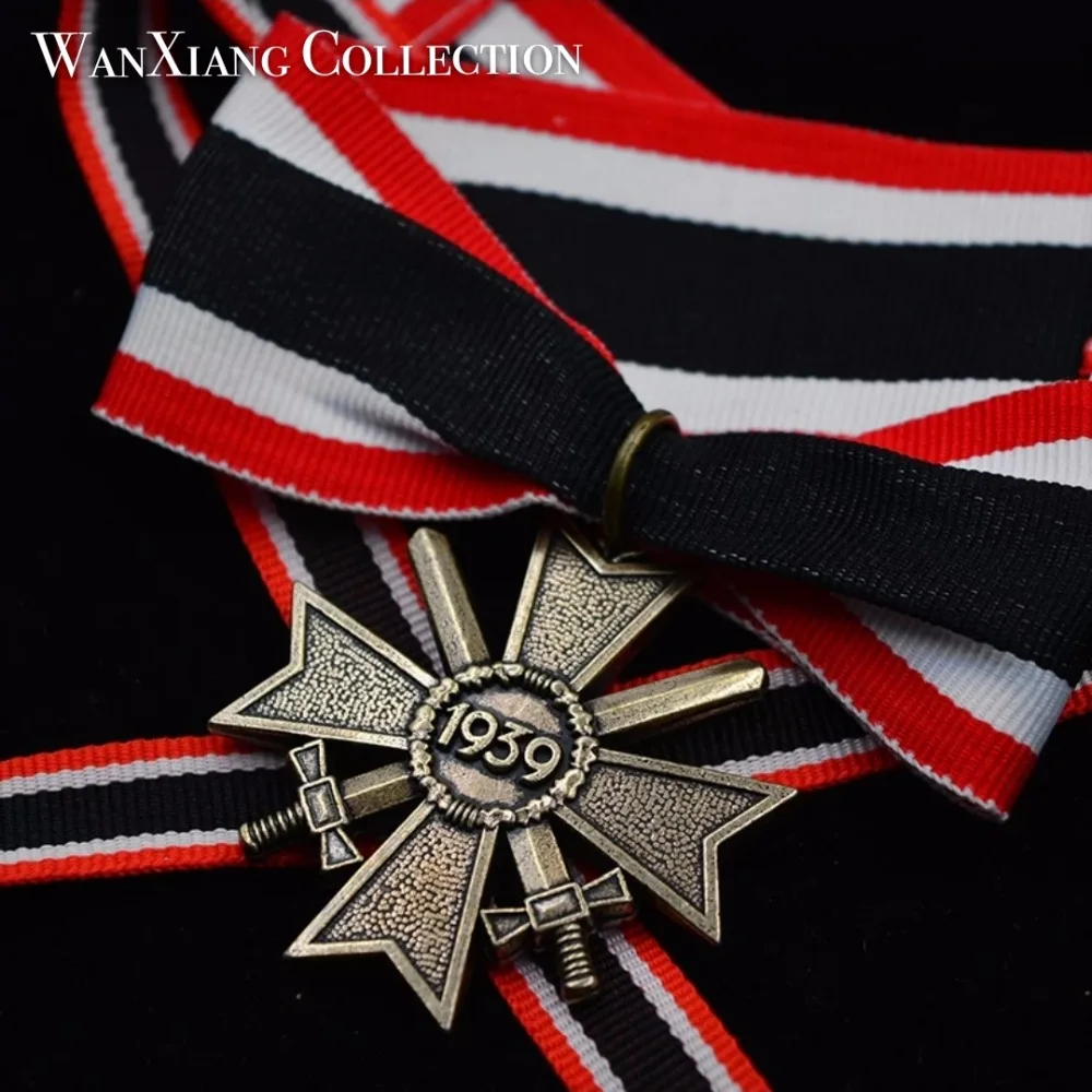 

Top quality iron cross medal world war 2 WW2 German medal pin military exploits Prussia empire sword badge with box