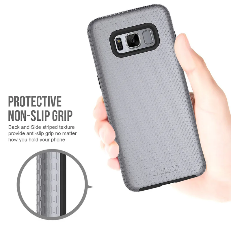 Чехол бампер TOIKO X Guard 2 в 1 для Samsung Galaxy S8 Plus жесткий чехол накладка из мягкого ТПУ