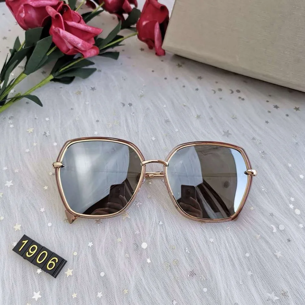 2019 Top brand New Sunglasses Women Driving Mirrors vintage For Men/Women Reflective flat lens Sun Glasses Female oculos UV400