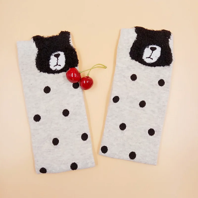 FUNIQUE/2 пары носков Kawaii с животными забавные новые длинные хлопковые носки для