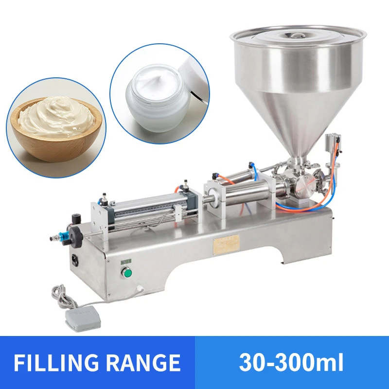 OLOEY 30-300 мл одиночная головка крем шампунь пневматическая машина для наполнения поршневой косметической пасты крем шампунь машина для наполнения измельчения