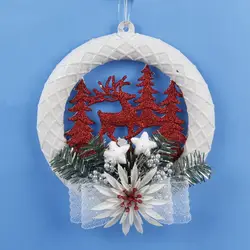Рождество Декоративная гирлянда письмо сани Снежинка двери, окна стене висит украшения новый год Decro для дома NMR0411