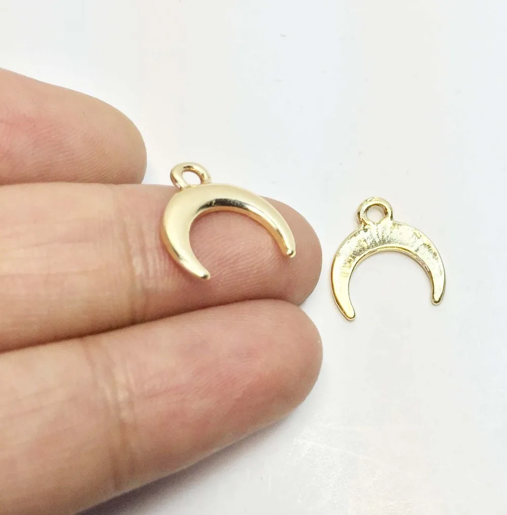 Eruifa Hot Wholesale OX Horn Moon 20 шт./пакет цинковый сплав DIY Ожерелье Подвеска ювелирные