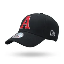 Новые модные однотонные хлопок саржа strapback бейсболка с вышивкой письмо Весна-осень шляпа солнца грузовик крышка в стиле хип-хоп