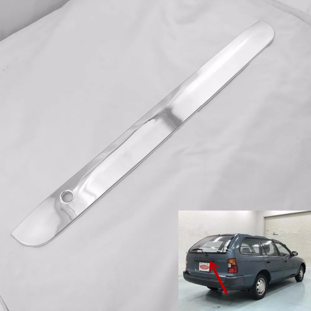 

Stainless Steel Rear Trunk Lid Trim Cover for Toyota Corolla 1996 ae110 ae111 ae112 (There's a keyhole)