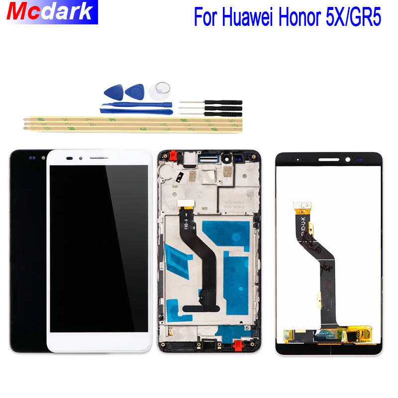 

Mcdark 5.5 inch For Huawei GR5 Honor 5X LCD Display and Touch Screen Digitizer Assembly Replacement +Tools And Adhesive