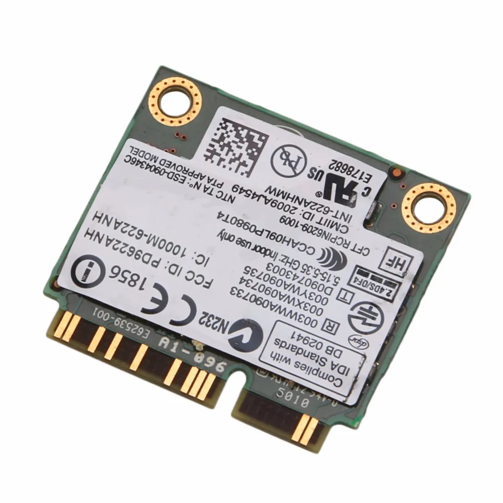 Планшет-Intel Half 622AN 6200 Mini карта pci-e 300 Мбит/с для DELL acer Gateway notebook Hot