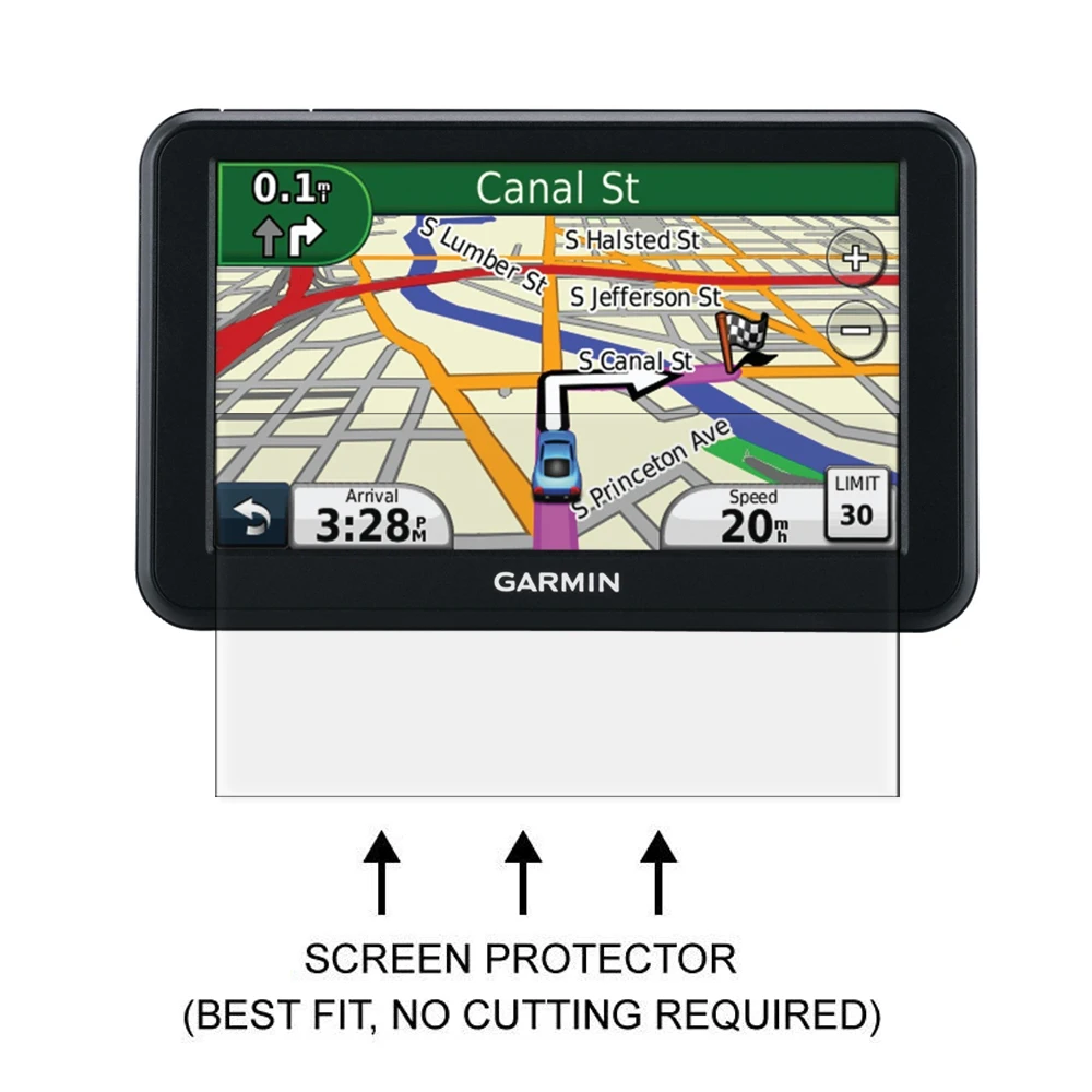 3x Anti Scratch Clear LCD Screen Protector Shield Film for Garmin Nuvi