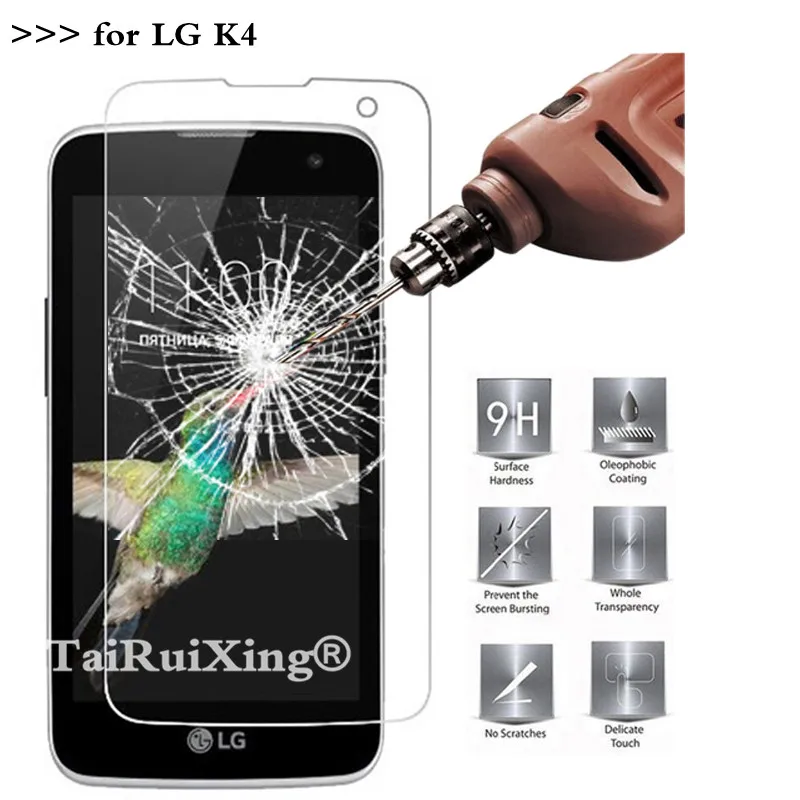 9H 2.5D 0 26 мм Закаленное стекло протектор экрана для LG K4 Защитная пленка Lte K120e K130e 4 5