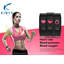 Горячая Смарт-браслет сердечный ритм измерять кровяное давление Оксиметр монитор Смарт браслет больше сенсорный экран водонепроницаемый спортивный браслет F4