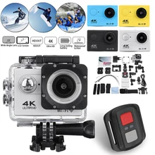 Удаленный Управление действие Камера Водонепроницаемый 4k 1080P 2,0 ЖК-дисплей Ultra HD Экран Wi-Fi 30 м 170D DVR Cam подводные мини видеокамера видео