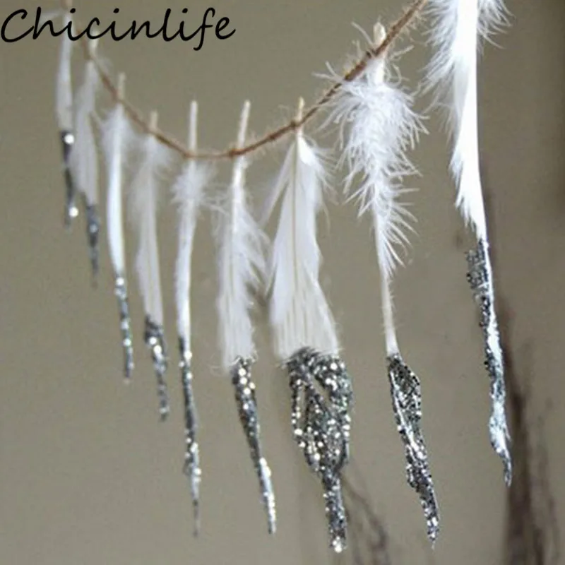Chicinlife 1 компл. 1,5 м перо гарлан баннер для новобрачных, вечеринка в честь новорождённого спальня дома стены свадьба день рождения партии флаги украшения поставки