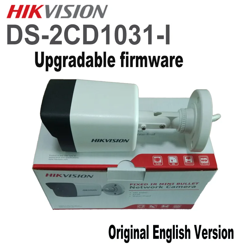 В наличии английская версия hik DS-2CD1031-I CCTV POE 3MP Пуля IP HD сетевой безопасности Камера