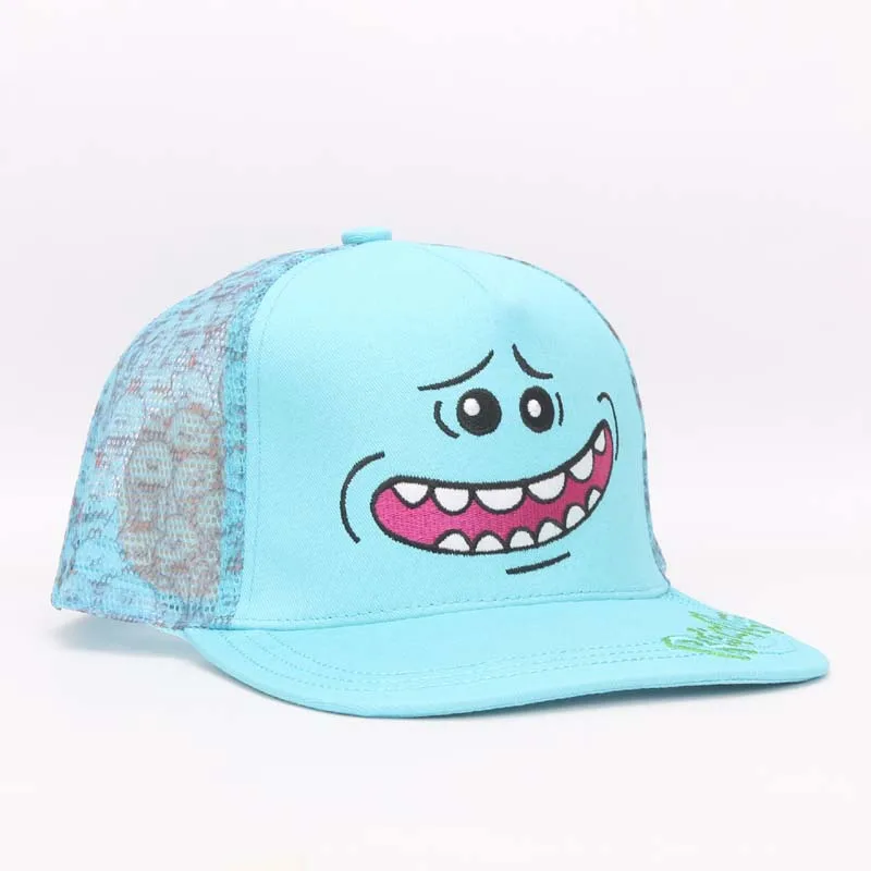 Мультфильм Рик и шапка Морти мистер Meeseeks причудливый Регулируемый Casquette бейсболка хип-хоп Snapback кепки s головные уборы