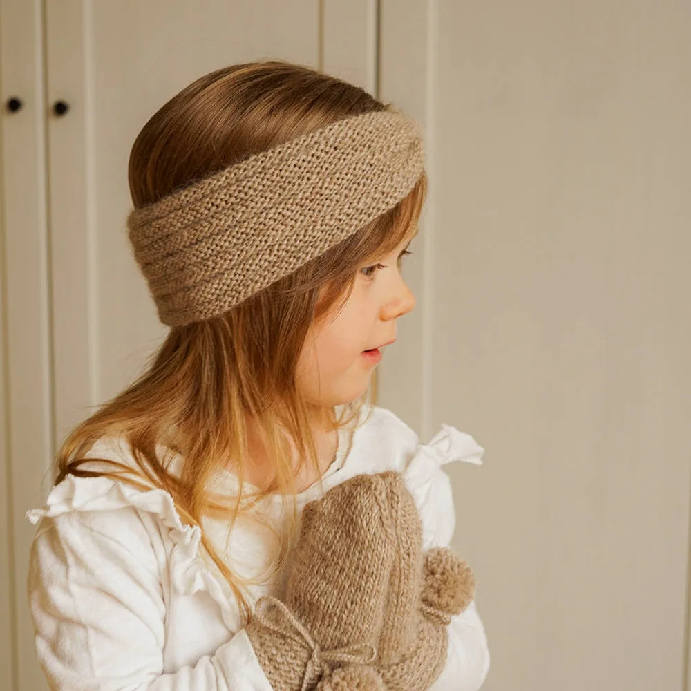 Bebe Children Headband Bohemian Ear warmer Hairband Winter Knitted Wool