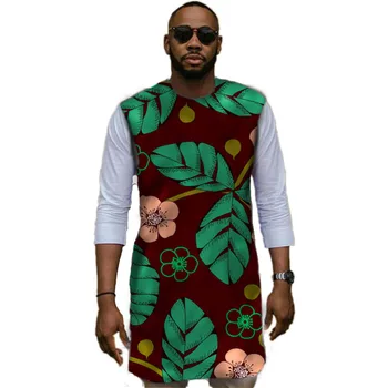 

Fashion Man's Tops African Men T-Shirt Africa Festive Pattern Half Sleeve TShirt Customized Africa Print And White Cotton Tops