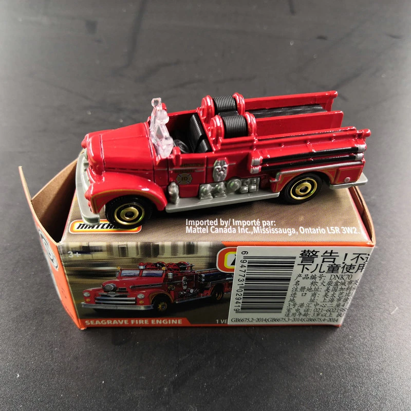 2019 MATCHBOX RED SEAGRAVE FIRE ENGINE TRUCK RESCUE SERIES #14/20 MB #55/100 
