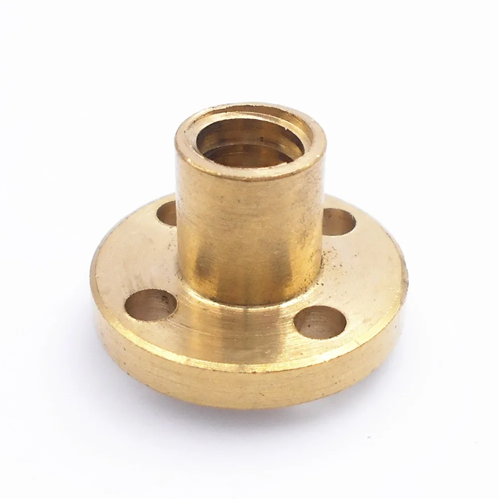 

DuoWeiSi 3D Printer Parts Screw Nut for T8 lead screw 1/2/4/8/12/14mm Copper Screw Nut for 8mm Lead Screw