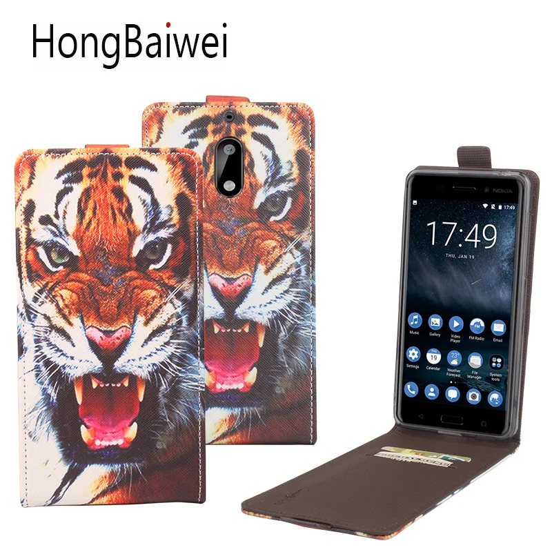 

For Nokia 6 Phone Case Folio Flip Premium Pattern PU Leather Wallet Case with Cash and Card Slots Cover