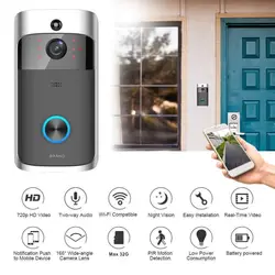720 P HD беспроводной видеодомофон Wi Fi удаленного домофон обнаружения электронный охранных монитор наблюдения ночное видение домофона