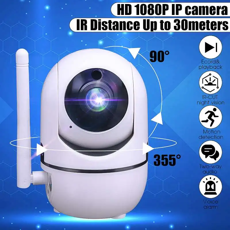 1080 P, HD, Wi-Fi, Беспроводной домашняя ip-камера видеонаблюдения с поддержкой Wi Камера видео Камеры Скрытого видеонаблюдения Видеоняни и