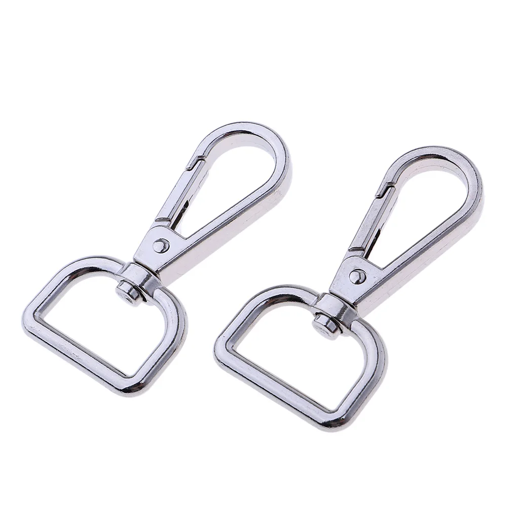 10Pcs Alloy Swivel Clasps Snap Keychain Ring Hook Clip for Keys Lanyards Climbing Accessories Key Holder for Men and Women
