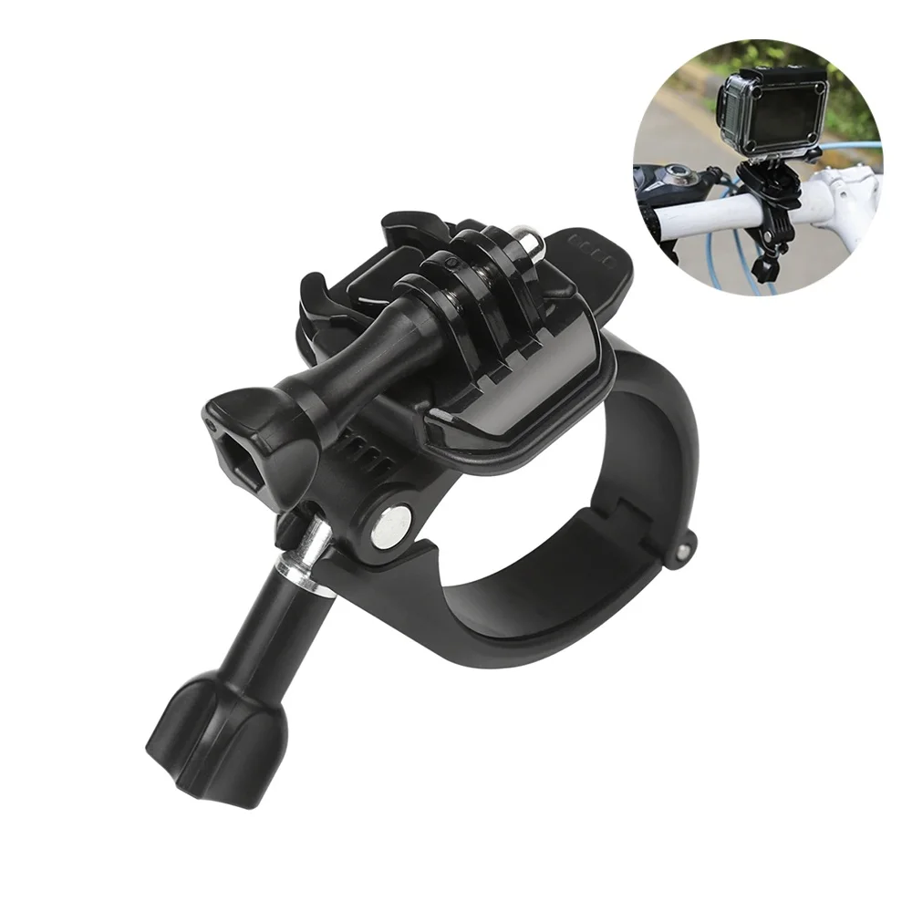 

360 Rotary Clamp Handlebar Pole Tube Mount for GoPro Hero 7 6 5 4 XiaoYi 4K Eken Sjcam Action Cam for Go Pro Accessory