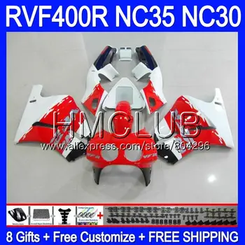 

RVF400R For HONDA VFR400 R NC30 V4 VFR400R 89 90 91 92 93 92HM.20 NC35 RVF VFR 400R Glossy red 1989 1990 1991 1992 1993 Fairing