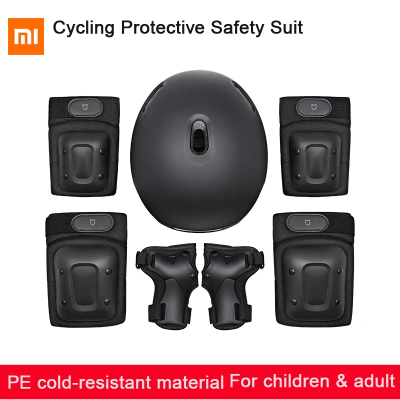 

For Xiaomi mijia Cycling Helmet Kneepad Elbow Palm Sports Protective Gear Shockproof Safety Suit for bicycle scooter Cycling Equ