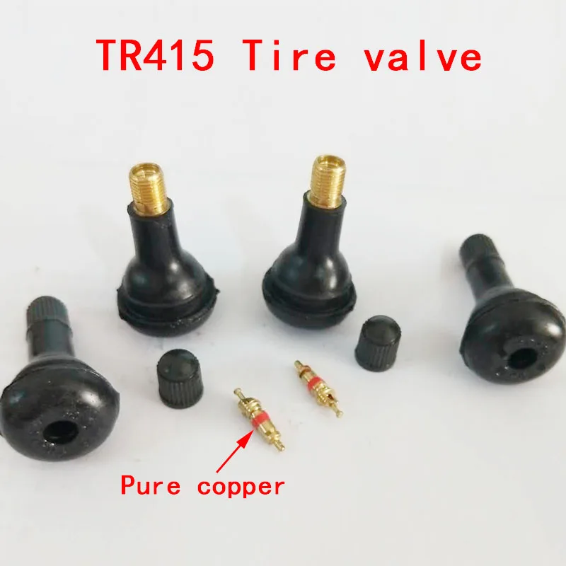 Myers Tire Supply TR413 Chrome Snap in Valve Stem Max Air Pressure 65 psi Fits Rim Hole .453 Pack of 4 