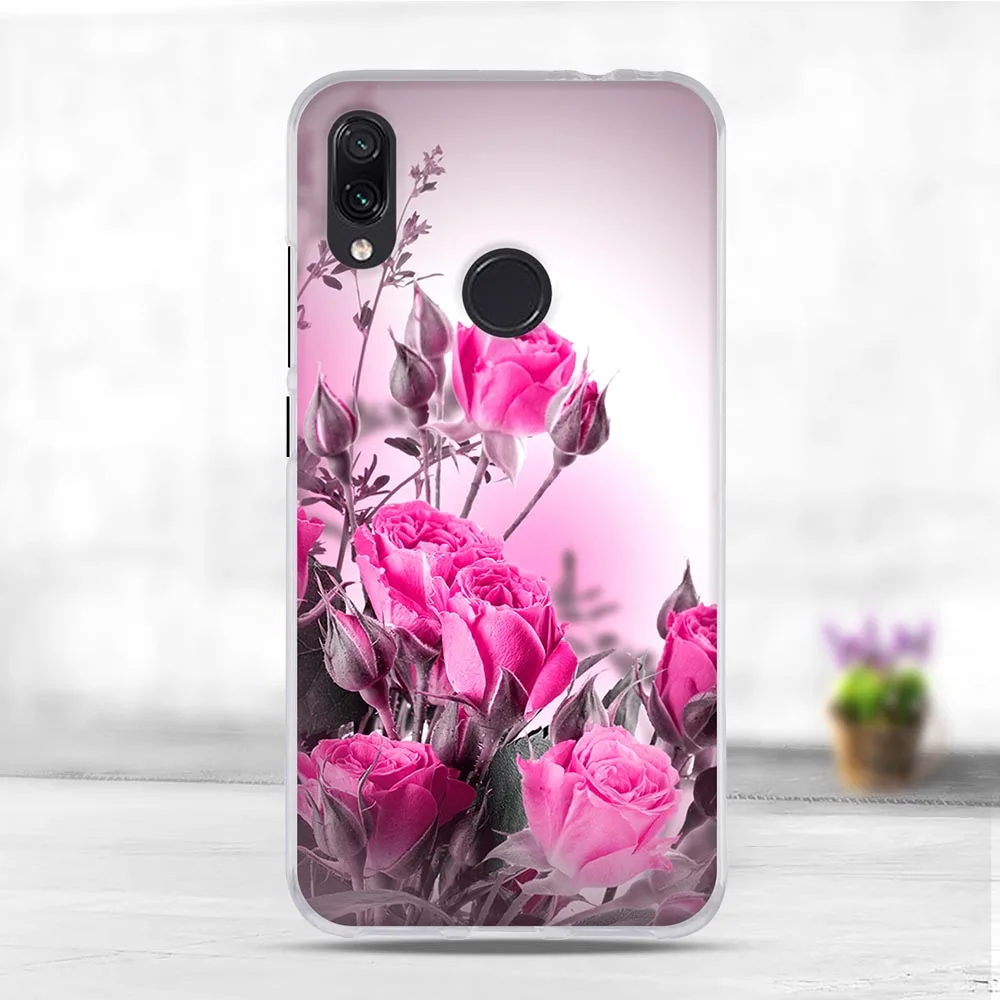 Untuk Funda Xiaomi Redmi Note 7 Case Penutup untuk Xiaomi Redmi Note 7 Pro Ponsel Case Silicone Capa untuk Xiami redmi Note 7 Cellphone
