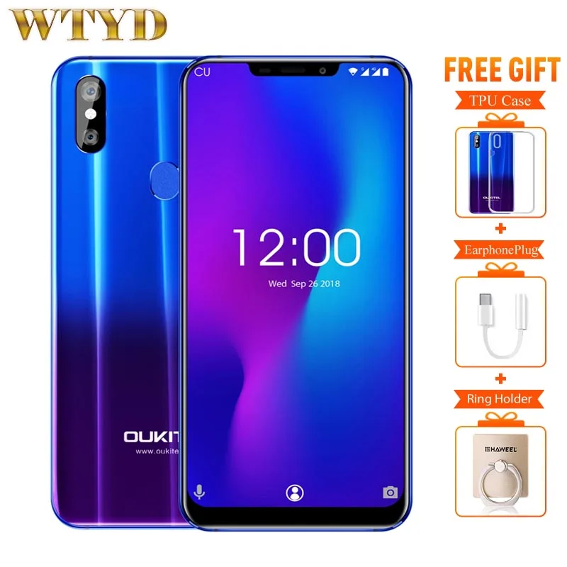 OUKITEL U23 смартфон с восьмиядерным процессором MTK6763T ОЗУ 6 ГБ ПЗУ 64 Android 8 1